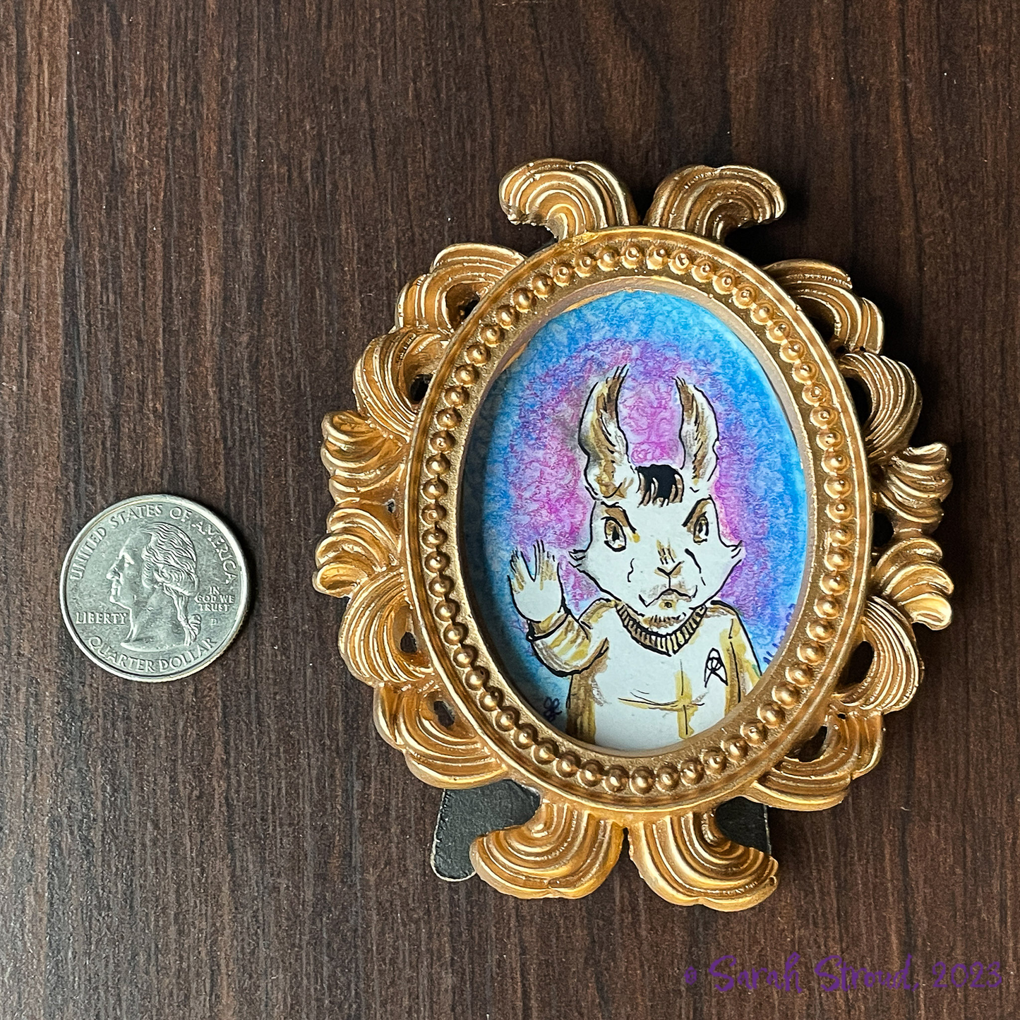 Tiny Spock Bunny Painting