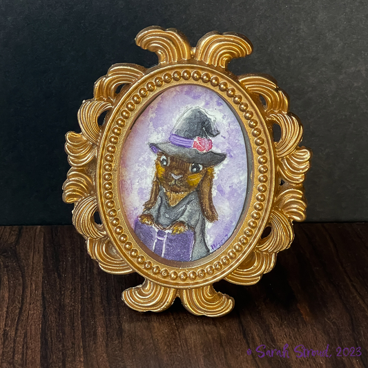 Tiny Witch Bunny Painting